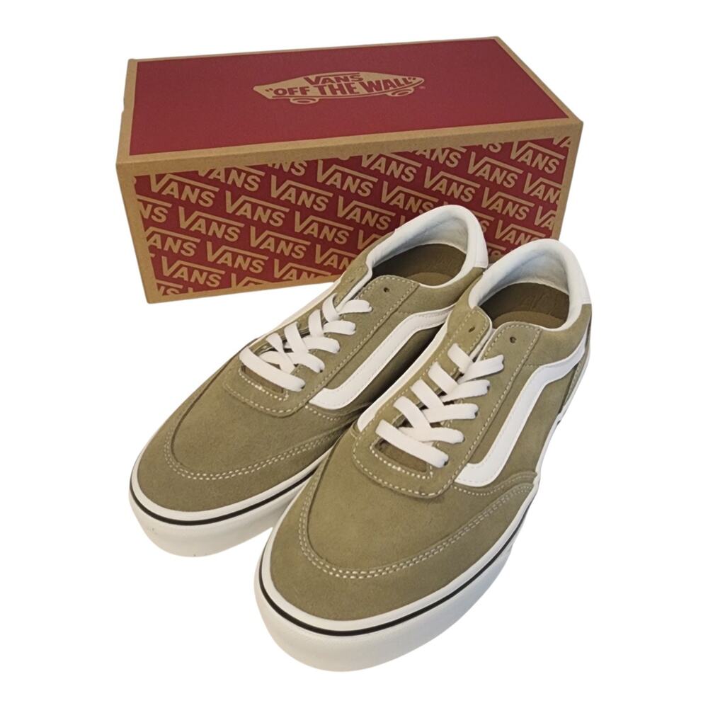 NEW Vans Brooklyn LS Bay Leaf Sneakers Suede Men's Skate Shoes Size 9.5 NIB